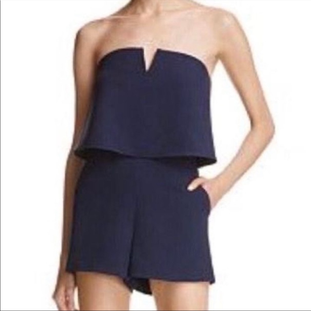 Bloomingdale’s Aqua Navy Romper